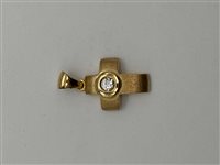 Charm Artigianale in Yellow Gold Zircone CHOR-59-253